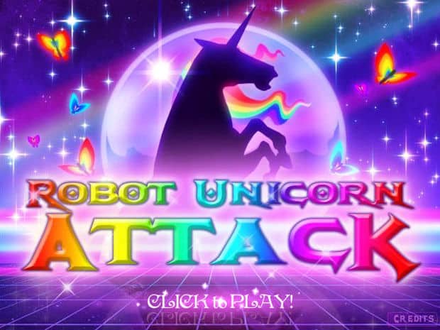 Robot Unicorn Attack walkthrough screenshot