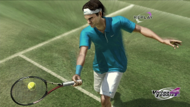 Virtual Tennis 4 screenshot. Exclusive to PS3 supports move and stereoscopic 3D