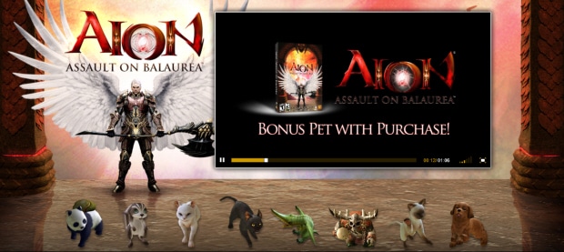 Aion: Assault on Balaurea wallpaper for Expansion Pack. Pets artwork