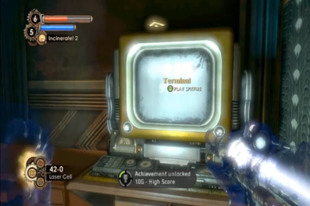 Bioshock 2 Minerva's Den DLC Achievement walkthrough screenshot High Score