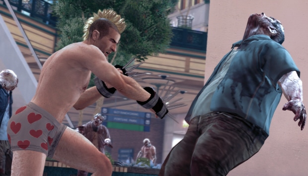 Dead Rising 2 achievements guide screenshot. Fight zombies in your underwear! YEAHHHH!