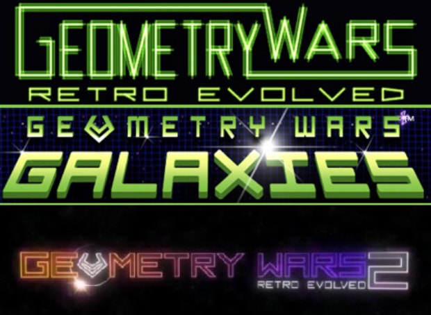Geometry Wars game logos