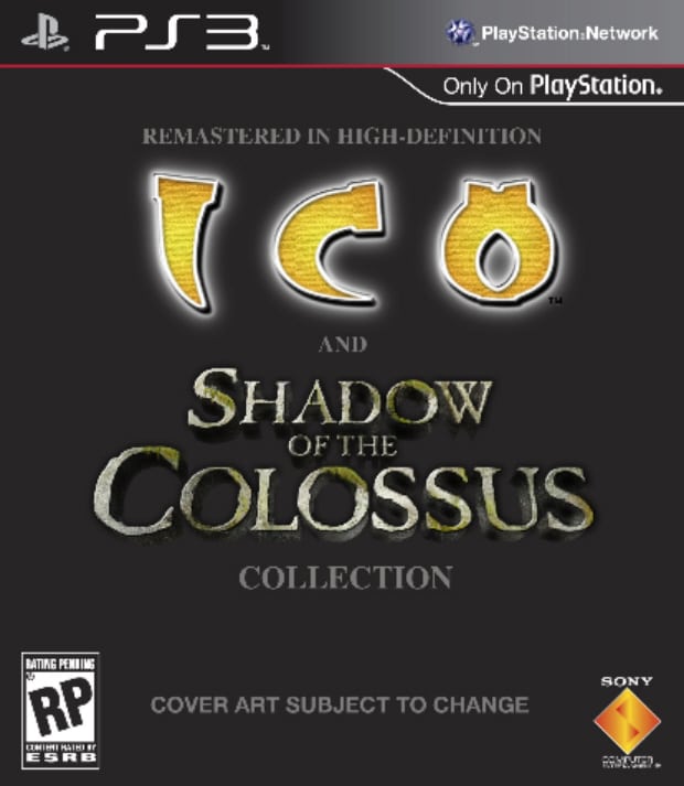 ICO Shadow of the Colossus collection box artwork (PS3)