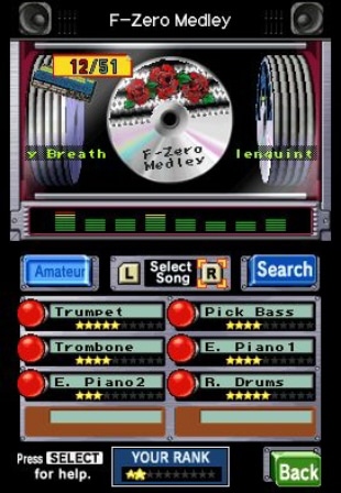Jam with the Band screenshot (DS)