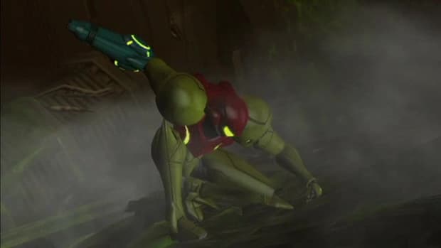 Metroid: Other M cinematic camera angle screenshot