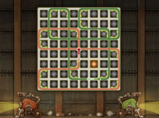 Professor Layton and the Unwound Future puzzle 125 Connect the Bots solution screenshot