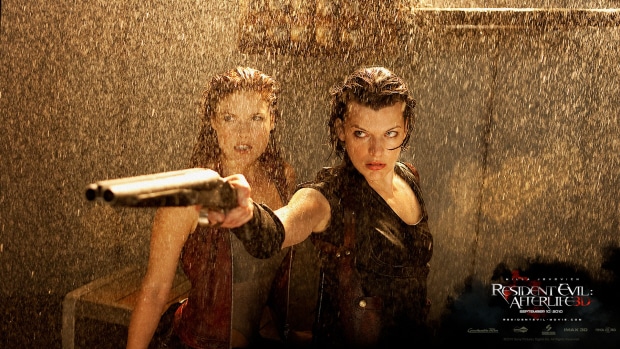 Resident Evil Afterlife Milla Jovovich wallpaper. Will return as Alice for Resident Evil 5 film