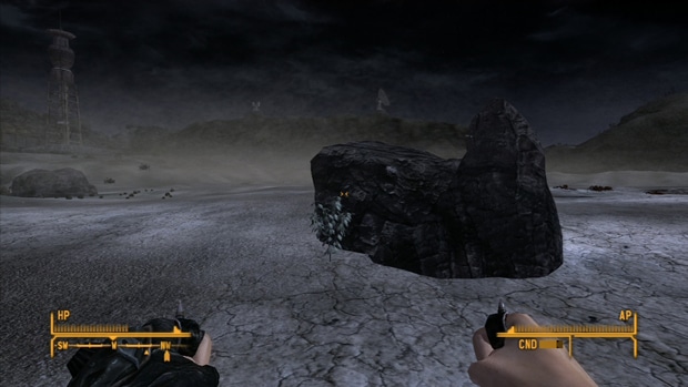 Fallout New Vegas Hollow-Out Rocks Locations Screenshot for the PC, Xbox 360, PS3 Locations Guide