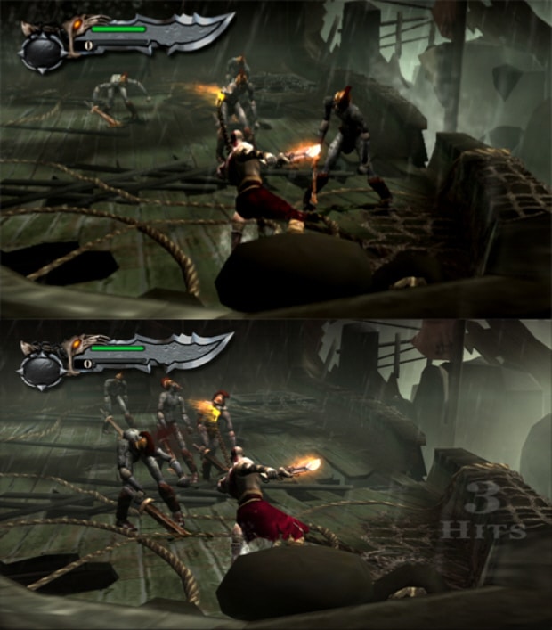 God of War Collection PS3 PS2 comparison. Coming to PlayStation Network
