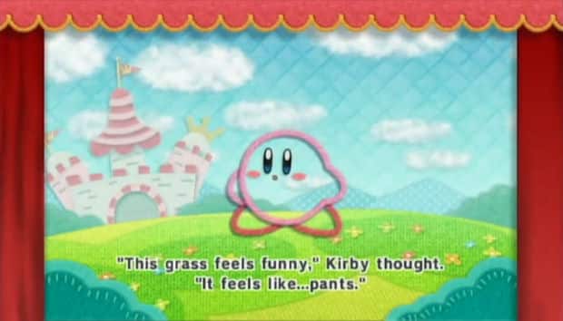Kirby's Epic Yarn intro screenshot