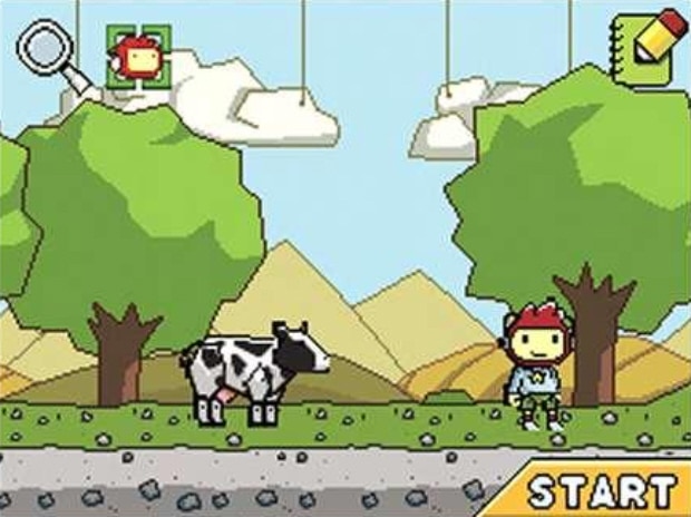 Super Scribblenauts cow screenshot