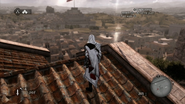 Assassins Creed Brotherhood Feather Location 1 Screenshot for the Xbox 360 and PS3