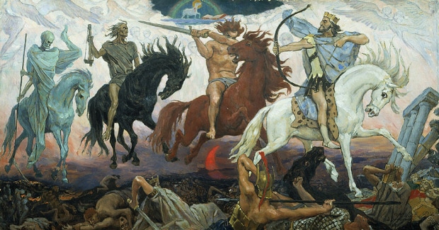 Four Horseman of the Apocalypse Vasnetsov artwork