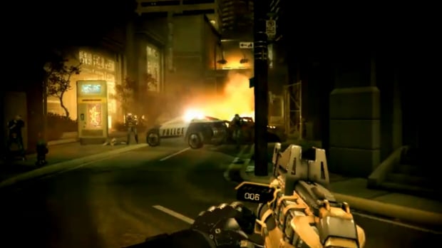 Deux Ex: Human Revolution pre-order weapon grenade launcher screenshot