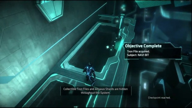 Tron Evolution collectible files Abraxas Shards guide screenshot