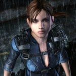 Wet Jill rainy Resident Evil Revelations 3DS screenshot