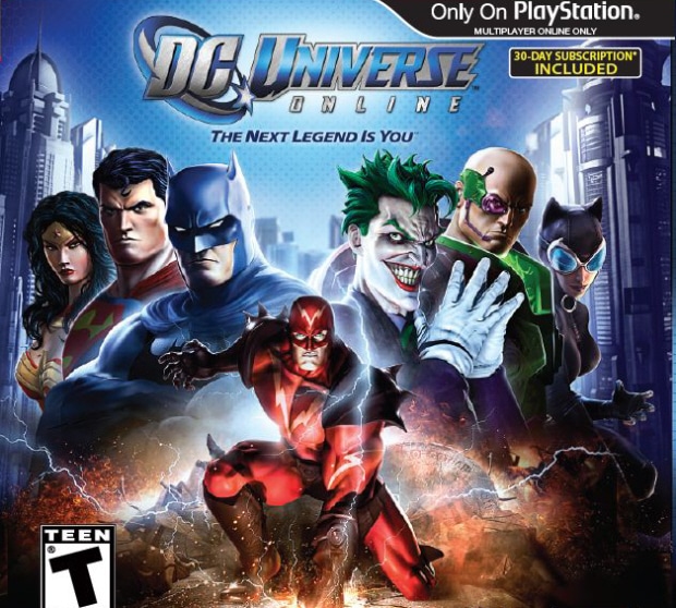 DC Universe Online walkthrough box artwork (PS3)
