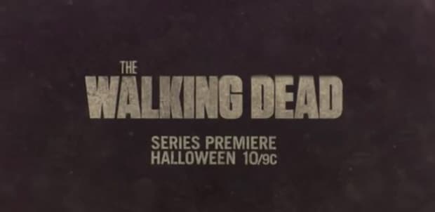 The Walking Dead series premier banner