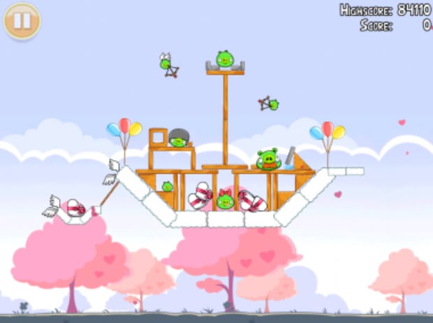 angry birds valentines day game free download