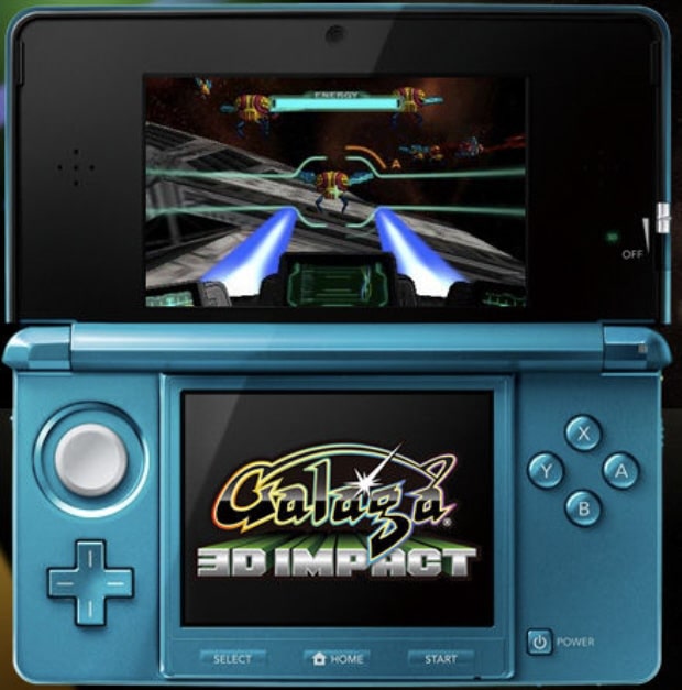 Galaga 3D Impact 3DS screenshot