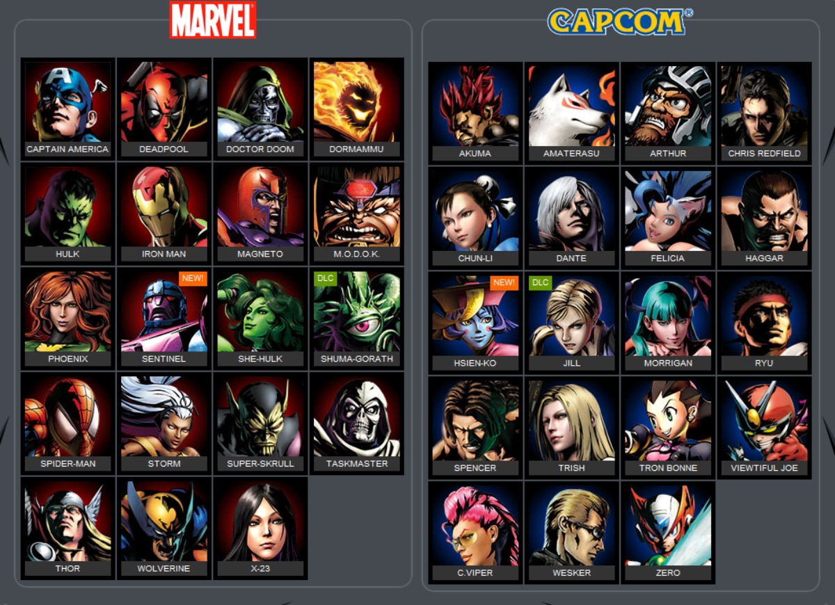 How to unlock all Marvel VS Capcom 3 characters. Guide for ... - 1200 x 870 jpeg 771kB