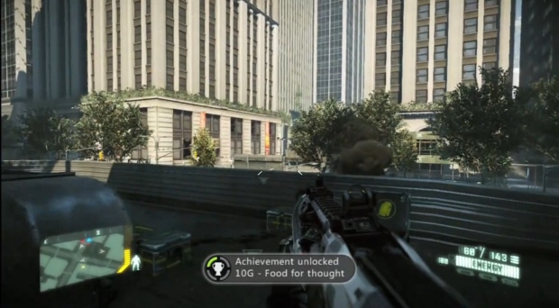 Food For Thought Achievement screenshot on Crysis 2 for Xbox 360