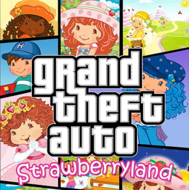 Grand Theft Auto Strawberryland fake box artwork