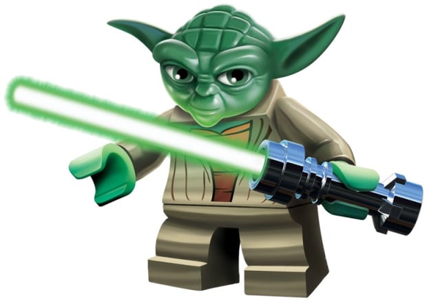 Yoda Lego Star Wars 3 characters artwork
