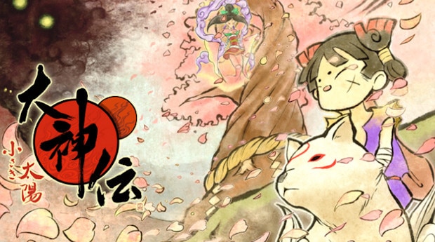 Okamiden artwork Japanese (DS). Chibiterasu and Kuni