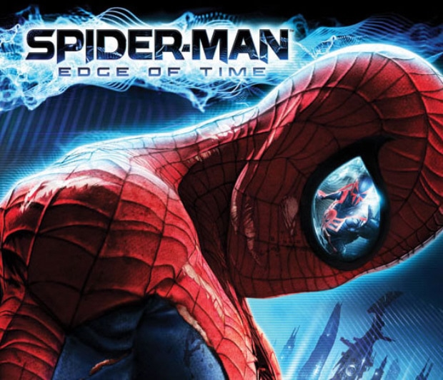 Spider-Man: Edge of Time videogame artwork. Sequel to Shattered Dimensions