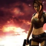 Tomb Raider Legend wallpaper - Lara Sunset by gamewallpapers