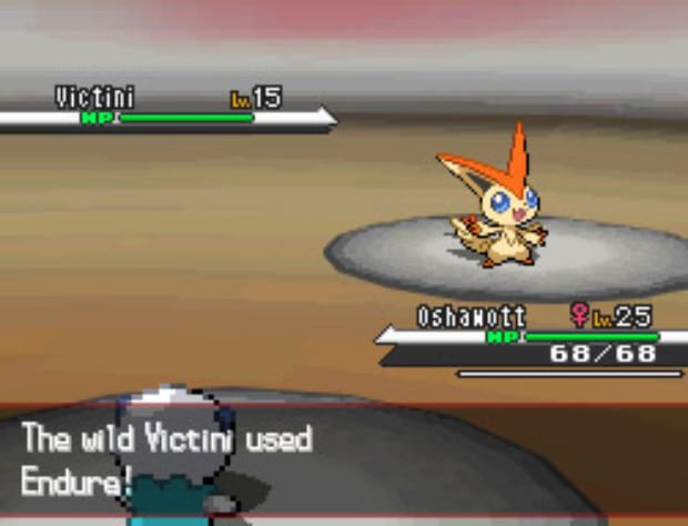 Victini Endure Move screenshot (DS)