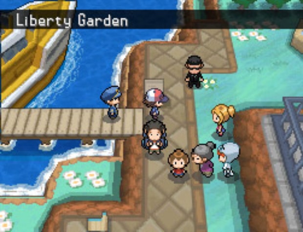 Victini Liberty Garden screenshot Pokemon Black and White (DS)