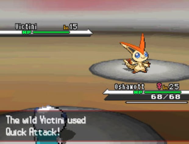 Victini Quick Attack Move screenshot (DS)