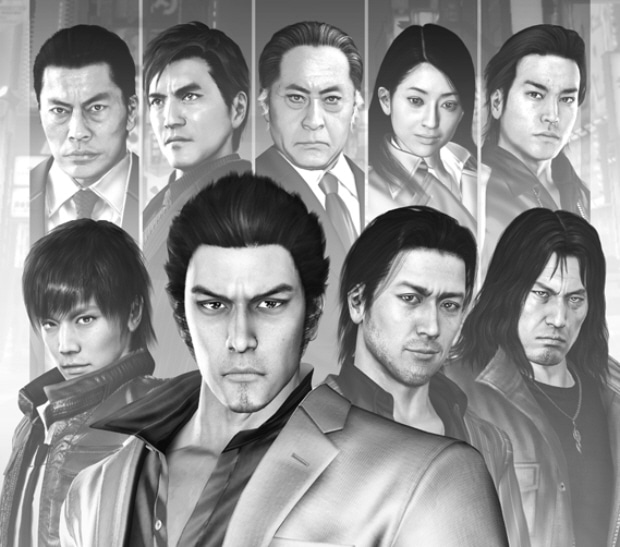 Yakuza 4 characters artwork