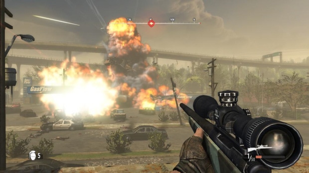 Battle LA game walkthrough screenshot (Xbox 360, PS3, PC)