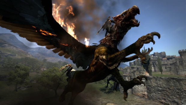 Dragon's Dogma screenshot. Mythical beasts in open-world action from Capcom!