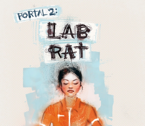 Lab Rat Portal 2 official comic book cover artwork