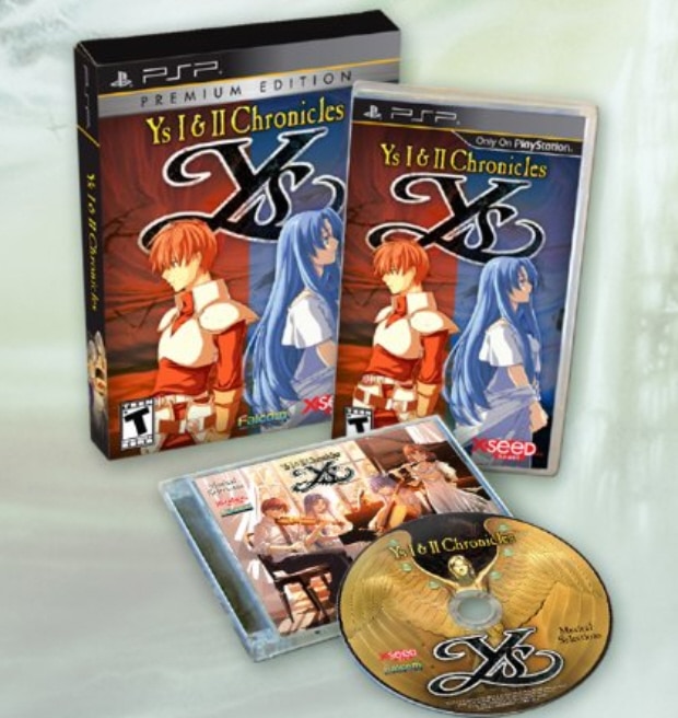 Ys Chronicles I&II PSP Premium Edition bundle walkthrough box art