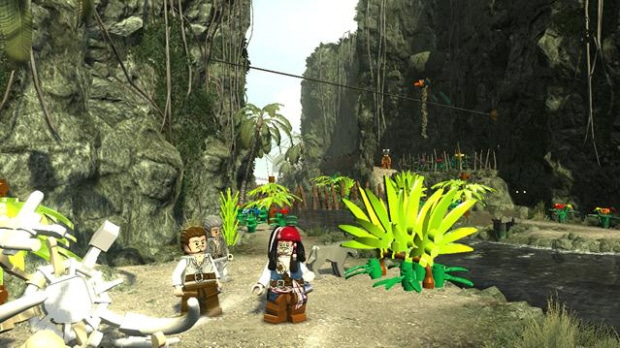 Lego Pirates of the Caribbean Red Hats screenshot. One hidden per level!