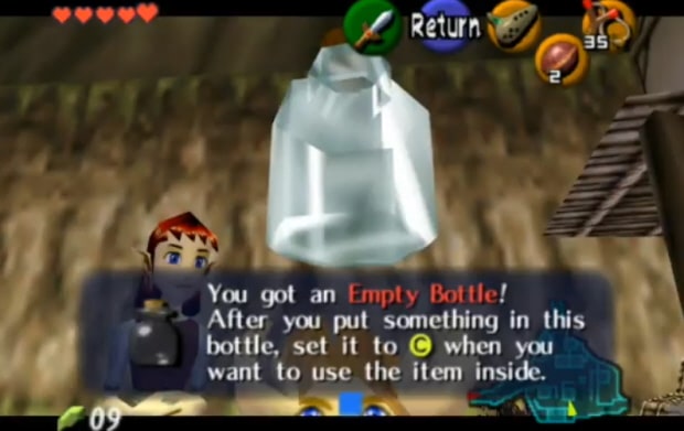 The Legend of Zelda: Ocarina of Time All Empty Bottles guide screenshot