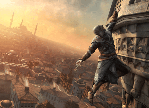 Assassin's Creed: Revelations Wallpaper Hanging By A Thread Ledge
