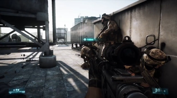 Battlefield 3 soldier gameplay screenshot