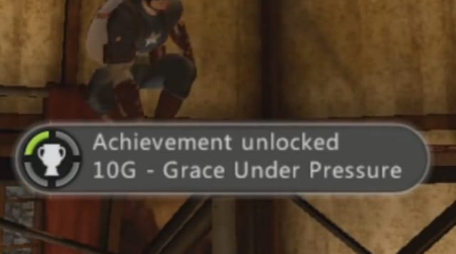 Captain America: Super Soldier Grace Under Fire Achievement (Xbox 360)