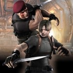 Krauser vs Leon Resident Evil 4 artwork - Knife Fight Scene