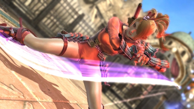 Sexy Natsu in Soulcalibur V gameplay screenshot