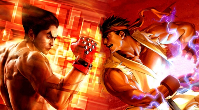 Ryu vs Kazuya in Street Fighter x Tekken