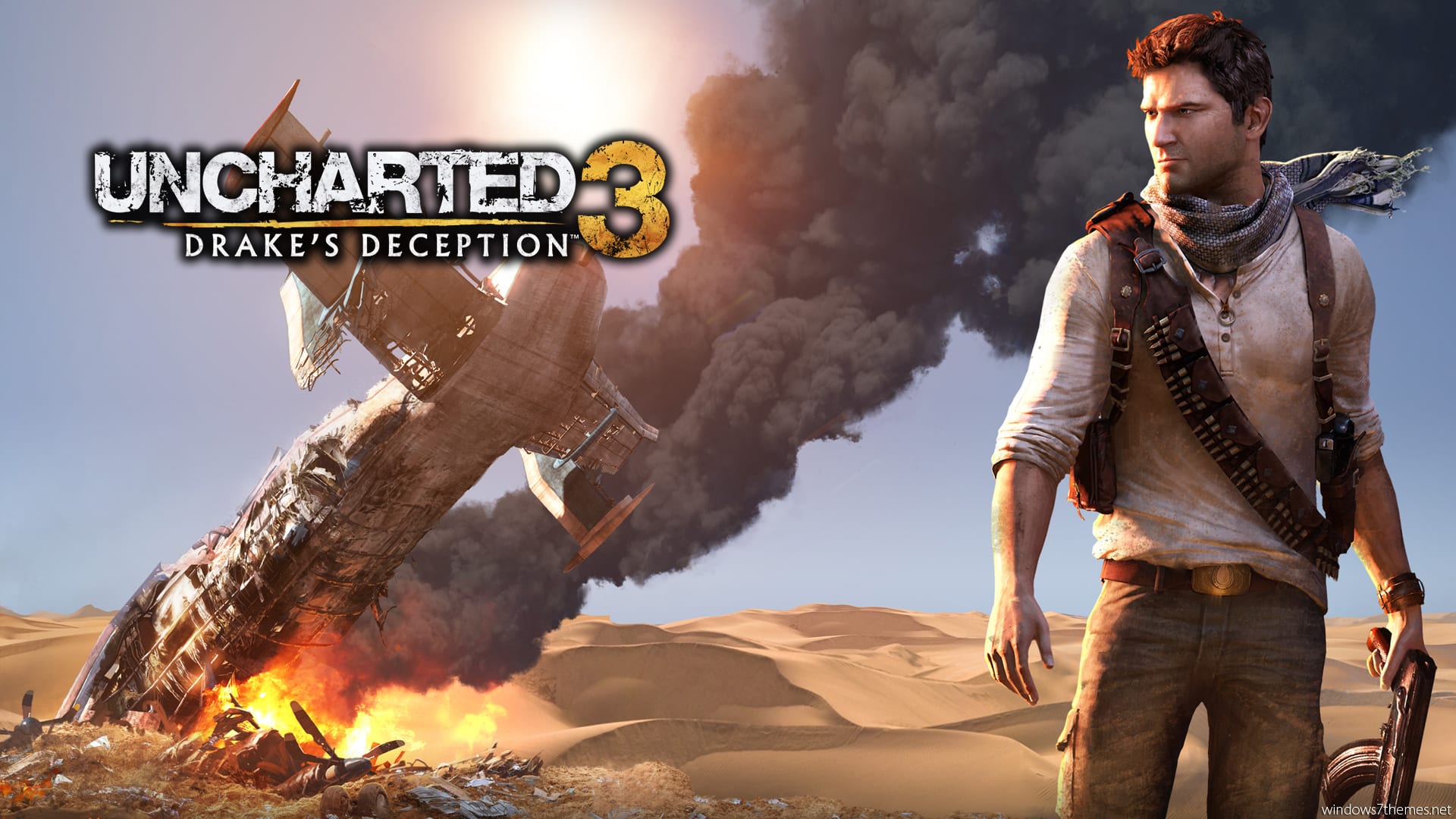 Uncharted 3 Wallpaper Explosion