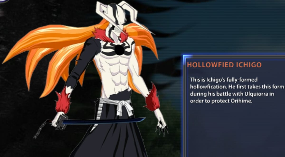 Bleach Soul Resurreccion Hollowfied Ichigo Bio And Artwork