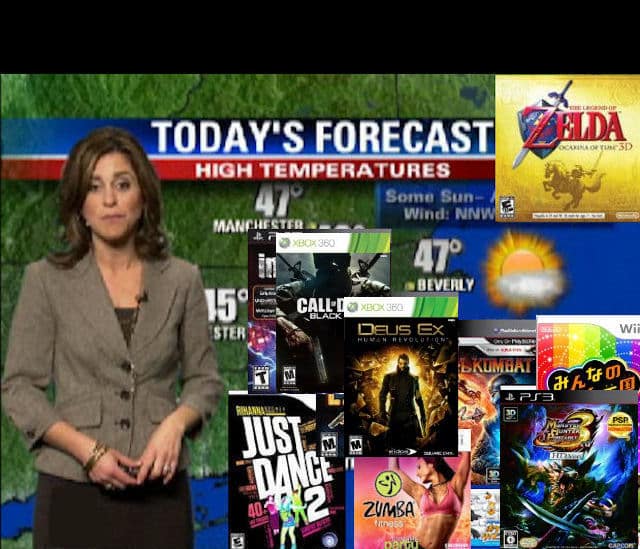 Games Weather Report of Week 34, 2011